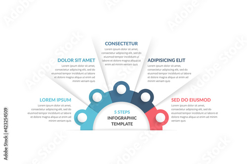 Infographic Template with 5 Steps