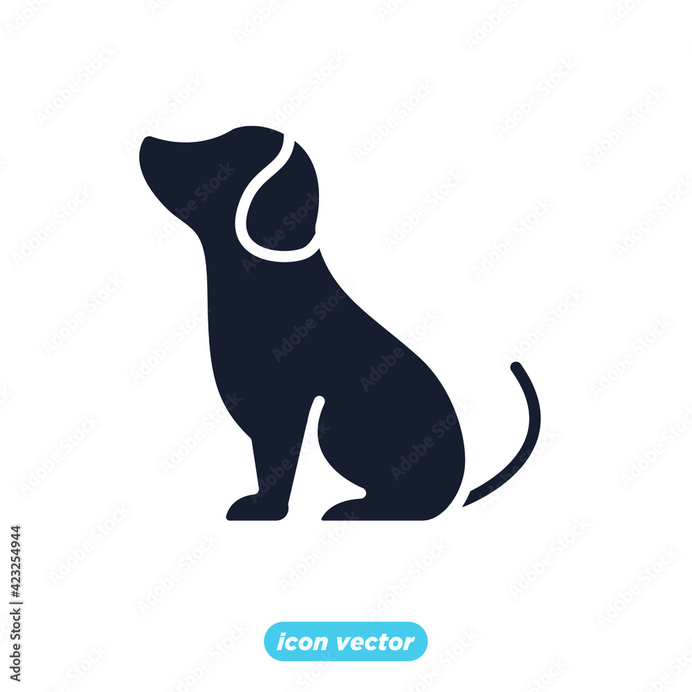 pet dog icon. dog symbol template for graphic and web design collection logo vector illustration