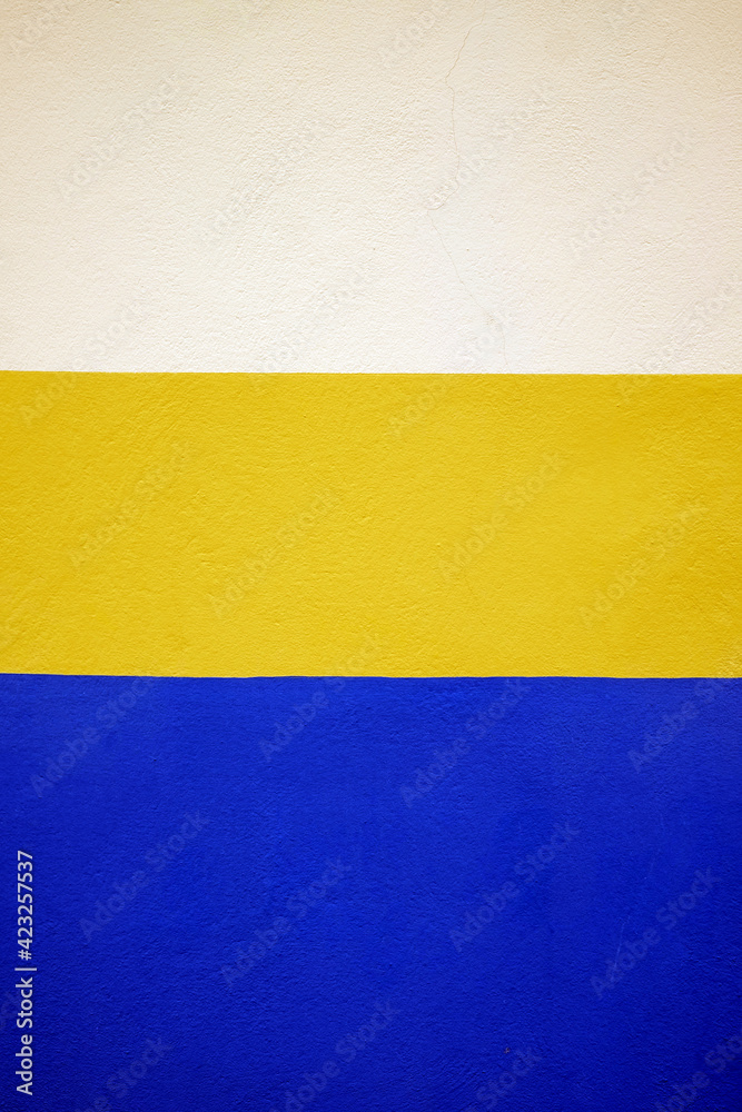 Three colors, white yellow and blue, vertical freame. Three colors, white yellow and blue, vertical freame.
