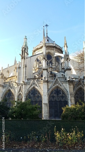 Flying buttresses of Notre Dame de Paris