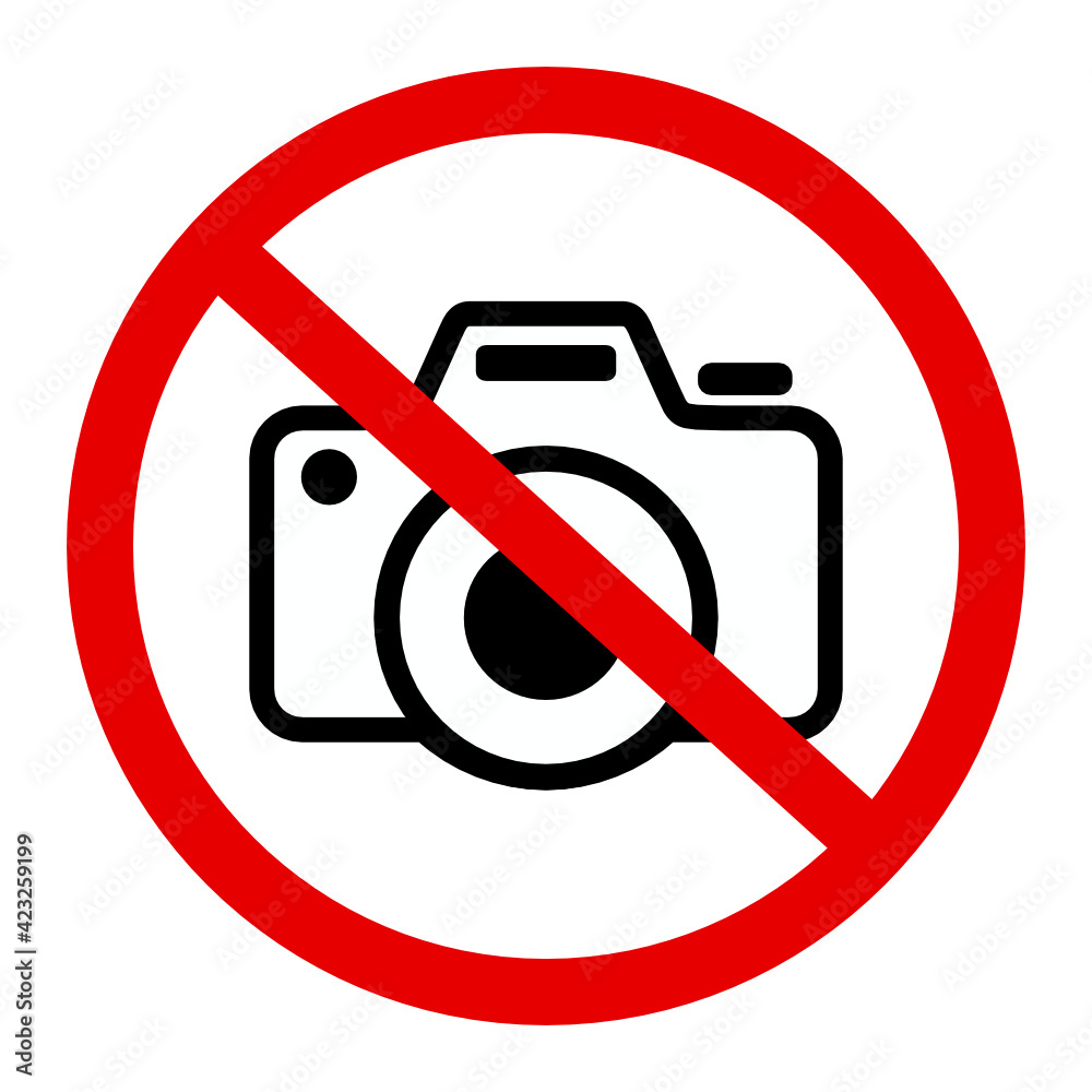 znak zakaz fotografowania znak zakaz fotografowania