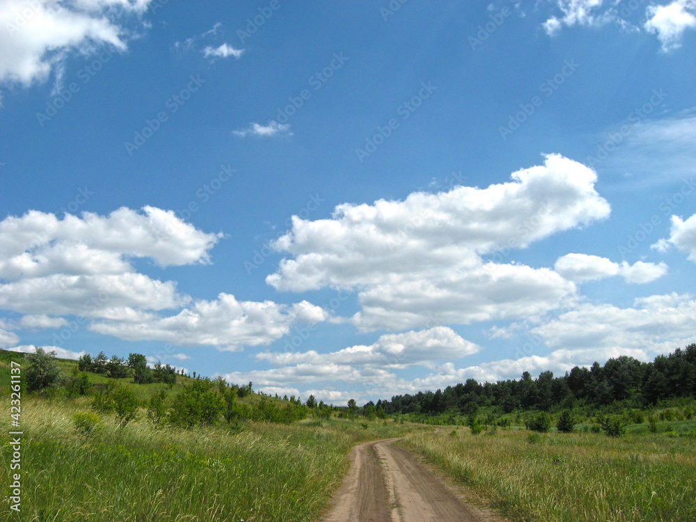 Fototapeta premium Road to the sky