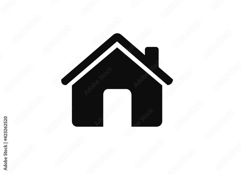 House Icon. home symbol isolated on white background. Vector Illustration. House Icon. home symbol isolated on white background. Vector Illustration.