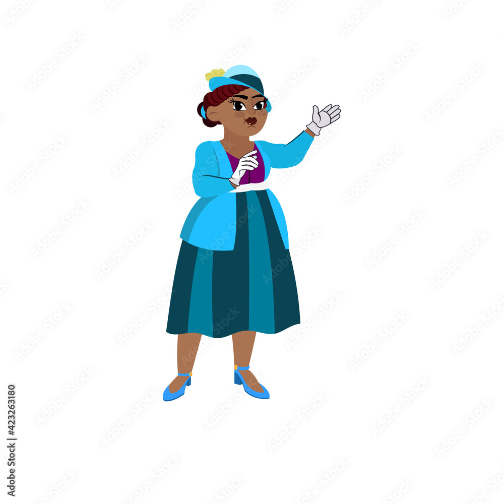 Isolated african american grandmother - Vector illustration design Isolated african american grandmother - Vector illustration design