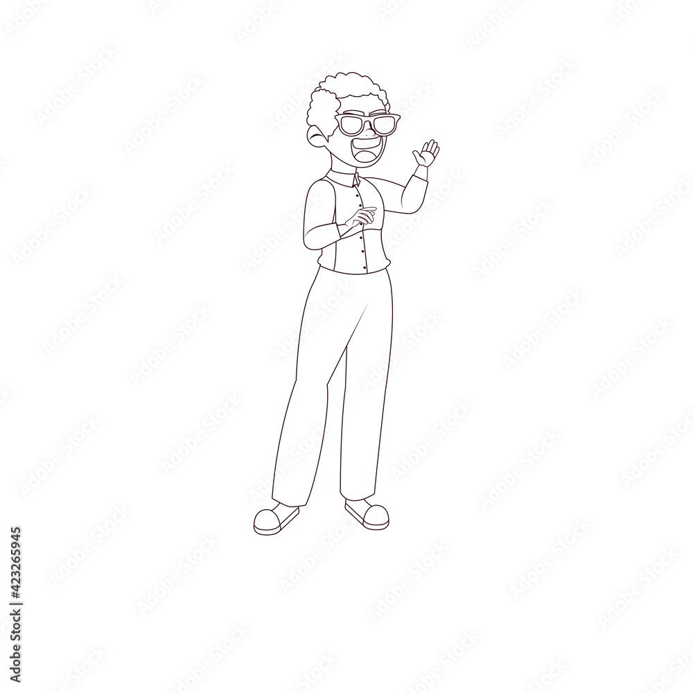 Isolated African American man icon - Vector illustration Isolated African American man icon - Vector illustration