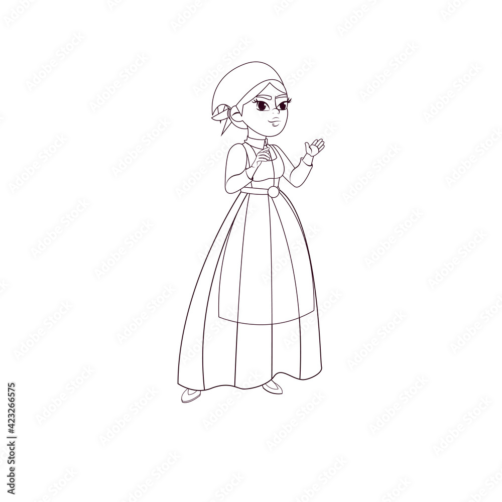 Isolated African american woman - Vector illustration design Isolated African american woman - Vector illustration design
