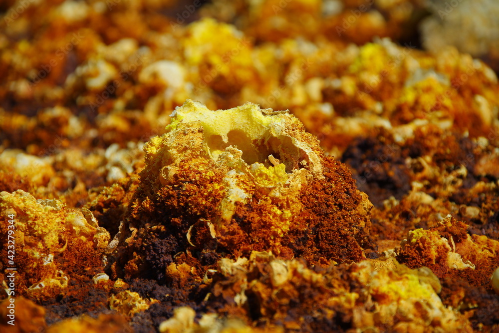 Paysage volcanique de Dallol en Ethiopie Paysage volcanique de Dallol en Ethiopie