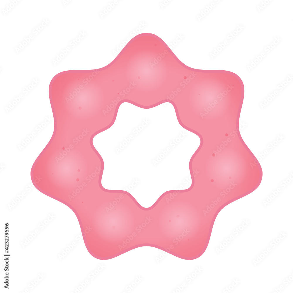 Round Donut Vector Illustration Background Round Donut Vector Illustration Background