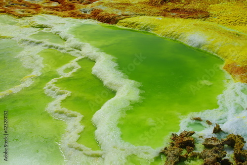 Paysage volcanique de Dallol en Ethiopie