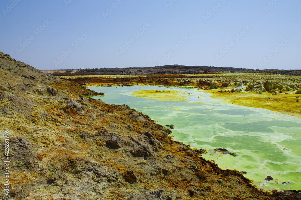 Paysage volcanique de Dallol en Ethiopie Paysage volcanique de Dallol en Ethiopie