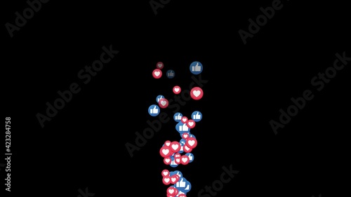 LIVE STREAM SOCIAL MEDIA ICON. INTERNET SYMBOLS. CHROME KEY ANIMATION