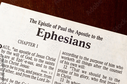 Ephesians Title Page Close-up photo
