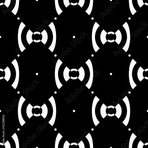 seamless background. abstract black and white. male pattern. vector