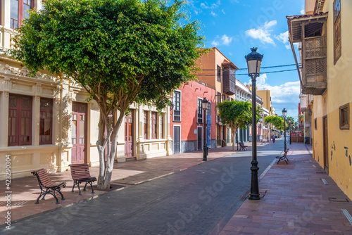 View of a street at San Sebastian de la Gomera, Canary Islands, Spain