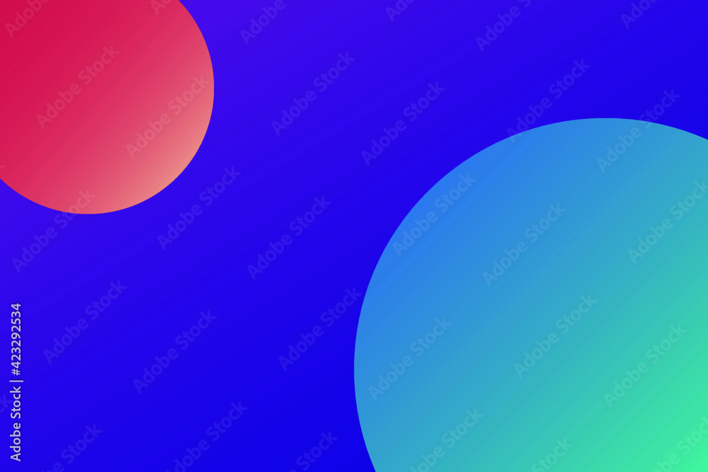 Abstract gradient circles on a dark background