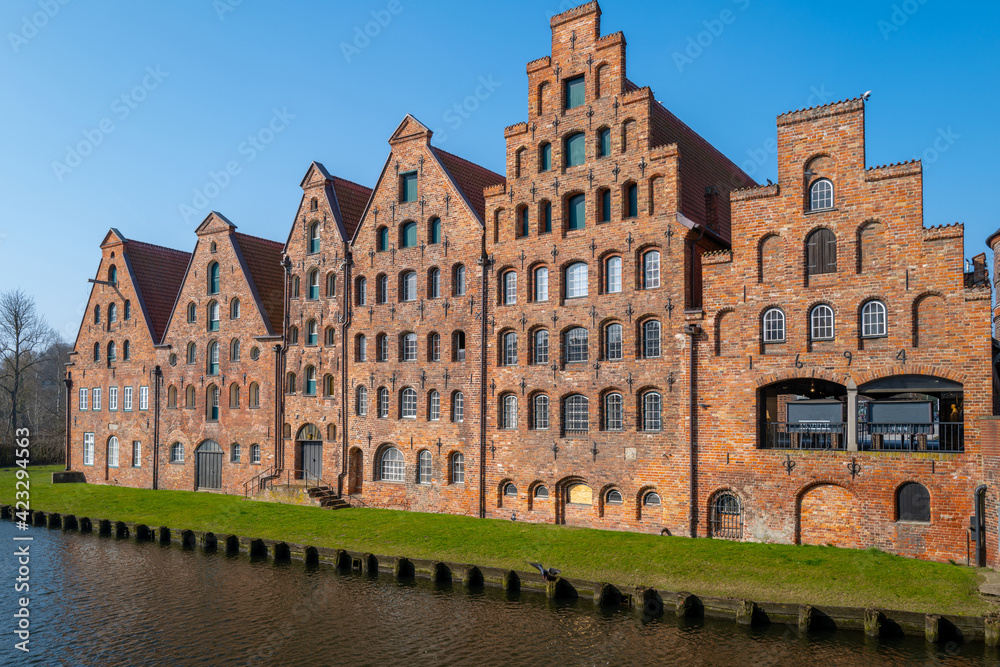 salt warehouses as a landmark of the Hanseatic City of Lübeck