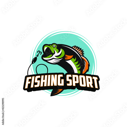 Logo fishing sport design