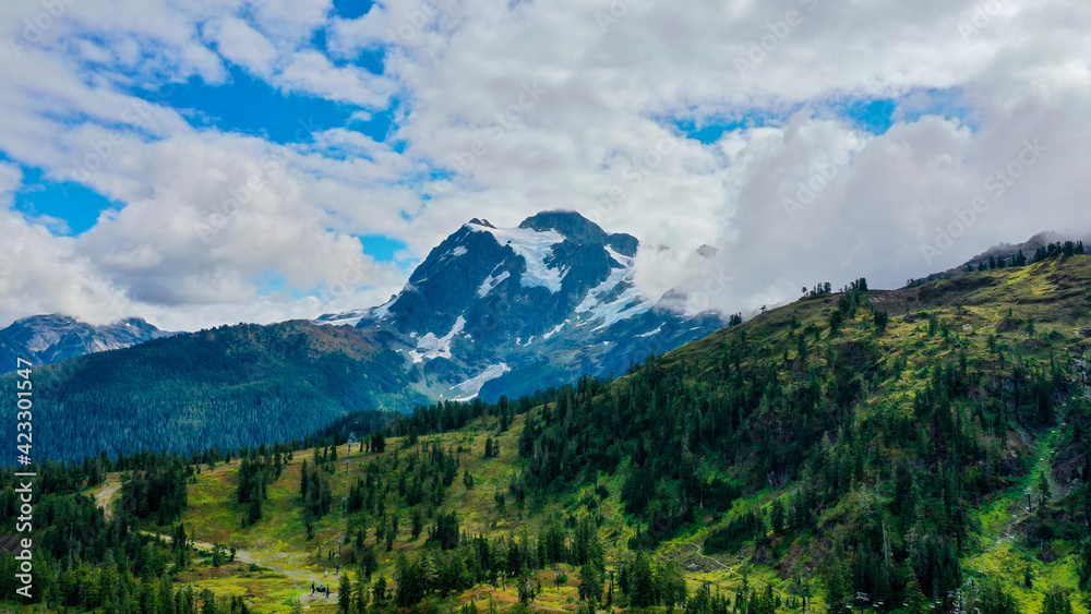 landscape with clouds