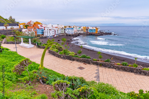 Playa Maria Jimenez at Puerto de la Cruz, Tenerife, Canary islands, Spain photo