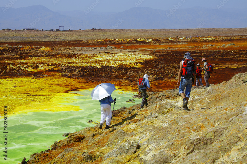 Paysage volcanique de Dallol en Ethiopie