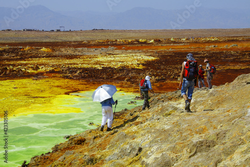 Paysage volcanique de Dallol en Ethiopie