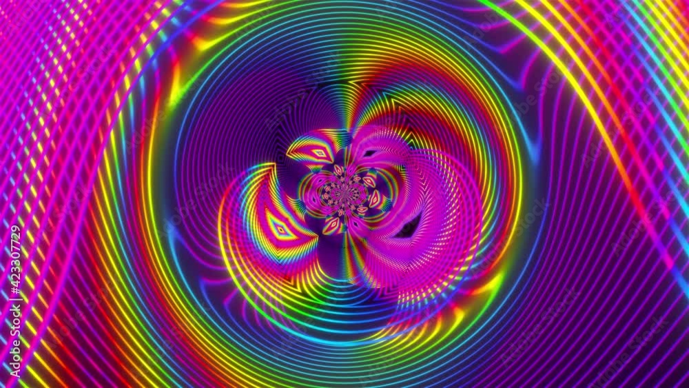 Geometric party with 3d render futuristic rainbow vortex and swirling gradient. Electronic flashes with opening of cosmic gates hyperspace. Digital northern lights with swirling waves stellar. Geometric party with 3d render futuristic rainbow vortex and swirling gradient. Electronic flashes with opening of cosmic gates hyperspace. Digital northern lights with swirling waves stellar.