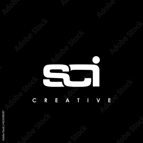 SCI Letter Initial Logo Design Template Vector Illustration