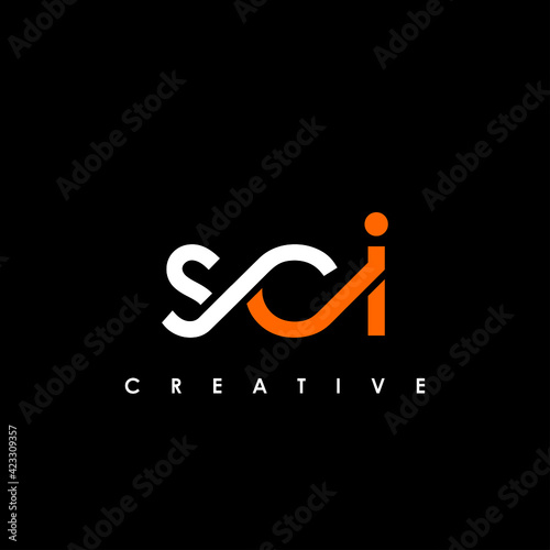 SCI Letter Initial Logo Design Template Vector Illustration
