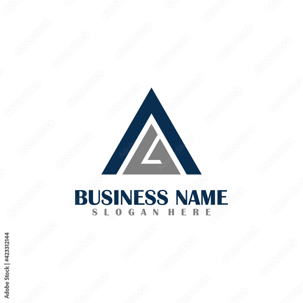 AG Logo monogram Icon Vector Template, AG triangle logo AG Logo monogram Icon Vector Template, AG triangle logo