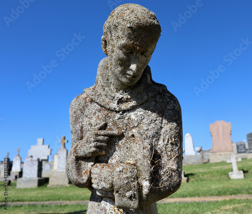 Cemetery statue