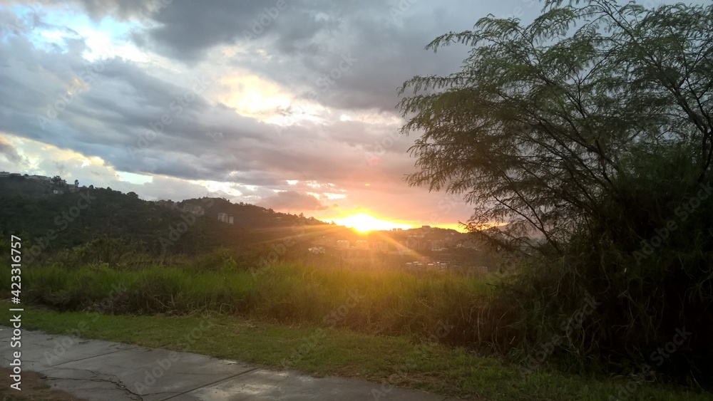Obraz premium puesta de sol 