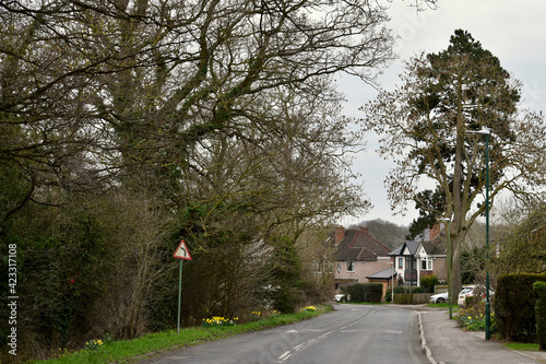 Street in Solihull, England, UK