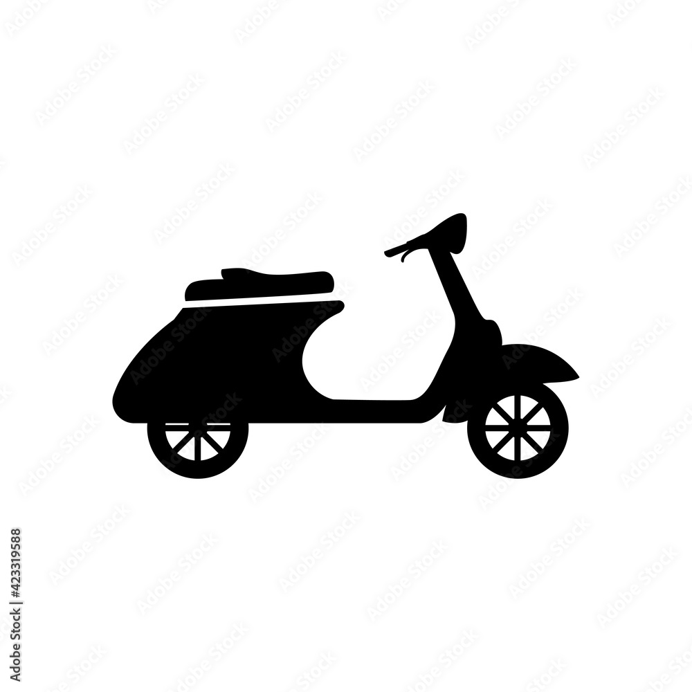 Obraz premium scooter icon design template