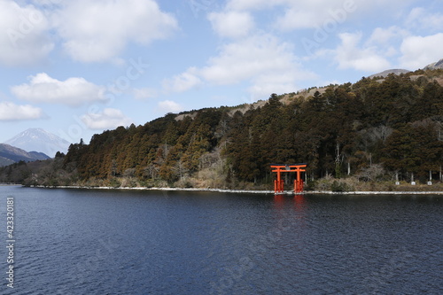 芦ノ湖から見る景色