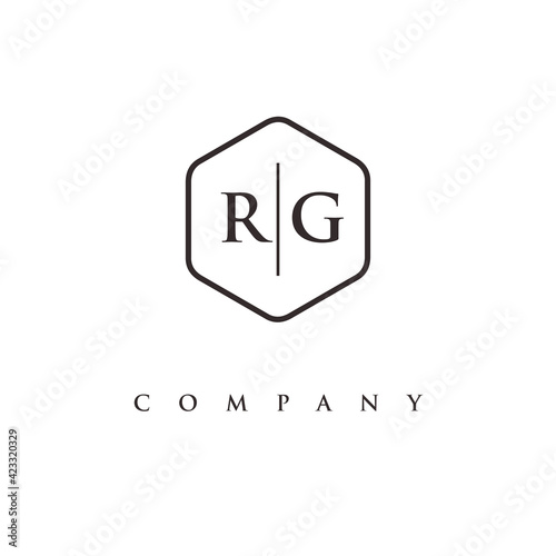 initial RG logo design vector © anakema82