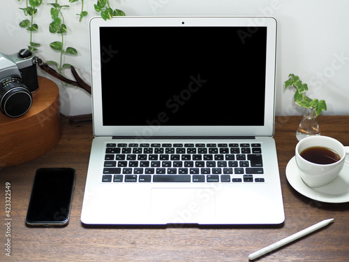 スマホ　携帯　パソコン　スマートフォン　PC　カフェ　カメラ　一眼レフ 