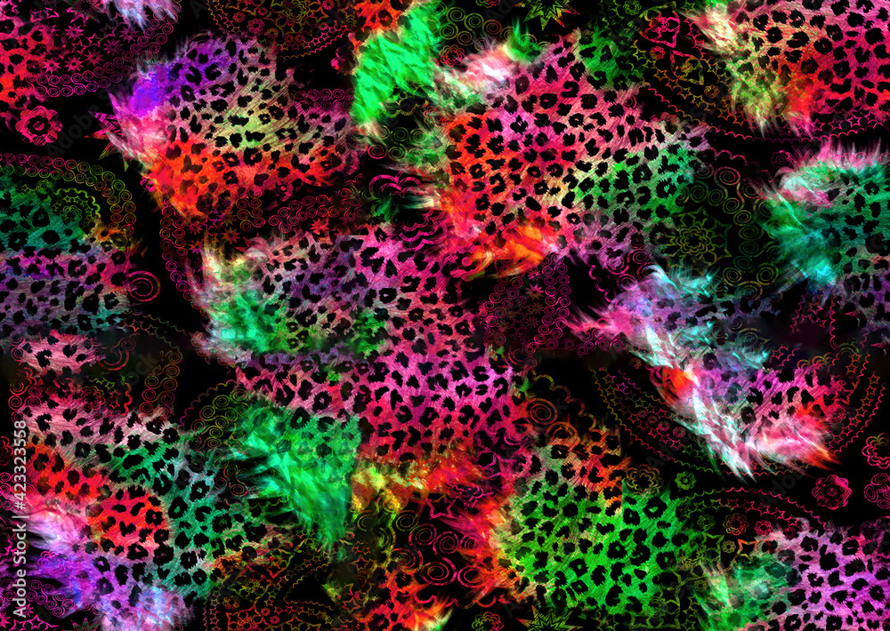 Obraz premium abstract seamless leopard print texture design