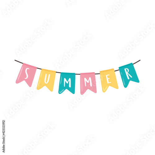 summer pennants decoration