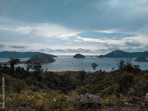 Mandeh Island panoramic view