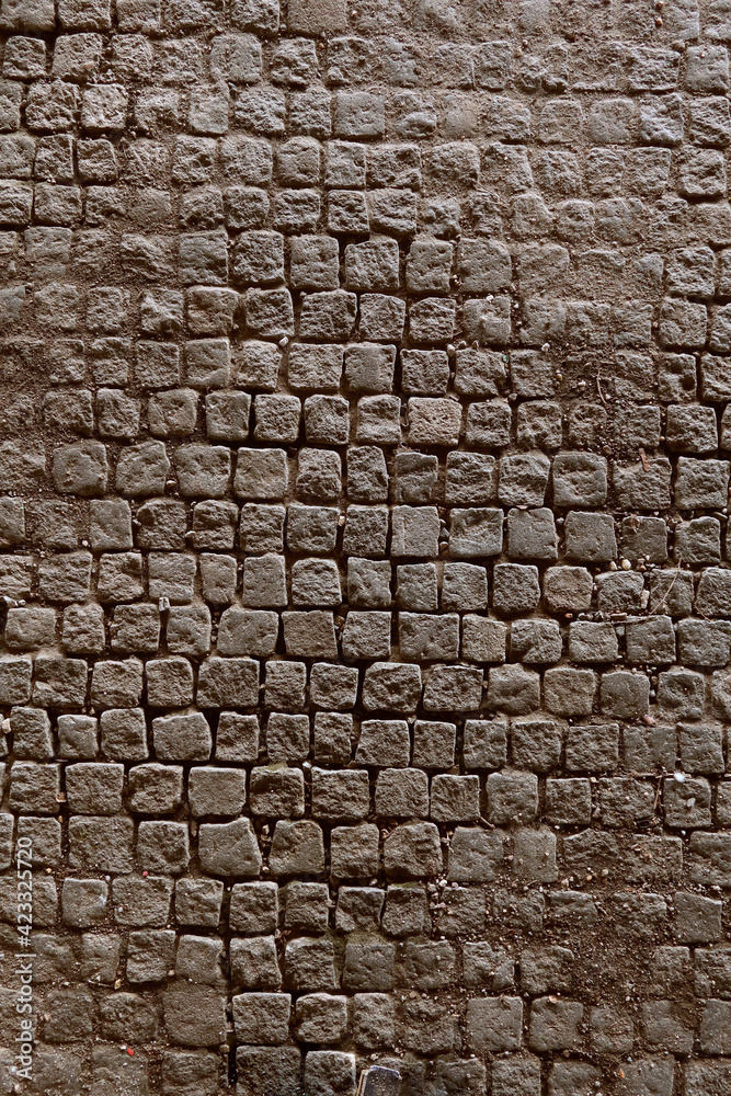 Cobblestone Pavement Aged and Rough Wide Angle Cobblestone Pavement Aged and Rough Wide Angle