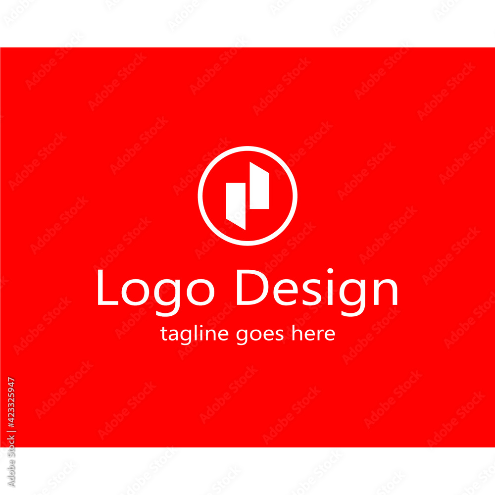 abstract logo of two squares inside a circle abstract logo of two squares inside a circle