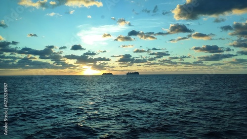 Sunrise. The Caribbean. Nice sky