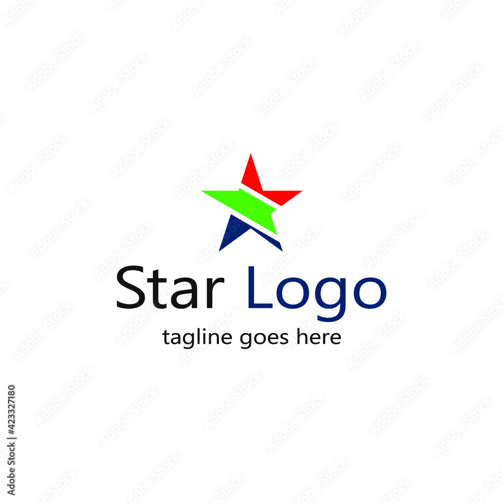 center truncated star symbol logo and various colors center truncated star symbol logo and various colors