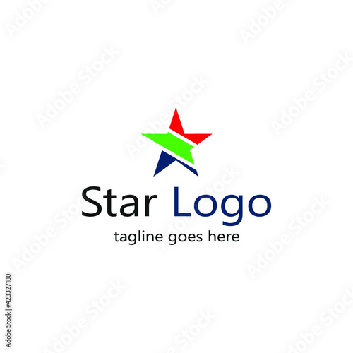 center truncated star symbol logo and various colors