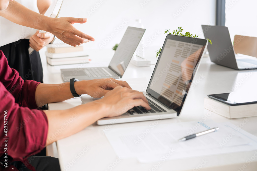 Young students campus helps friend catching up and learning tutoring. People, learning, education and school concept Young students campus helps friend catching up and learning tutoring. People, learning, education and school concept