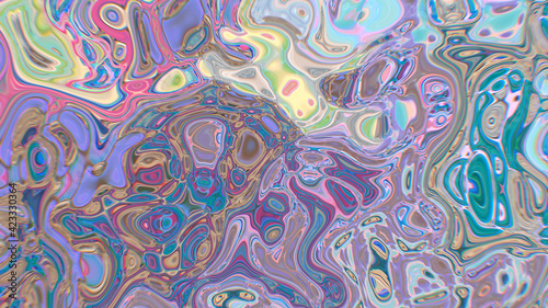 Abstract textured multicolored with bubbles