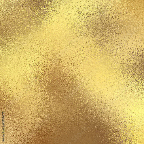 Gold foil background, abstract metallic shiny texture vector.