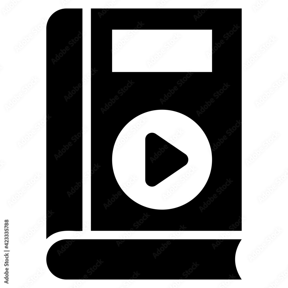 An icon design of audiobook, editable vector An icon design of audiobook, editable vector
