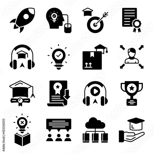 Pack of Knowledge Linear Icons