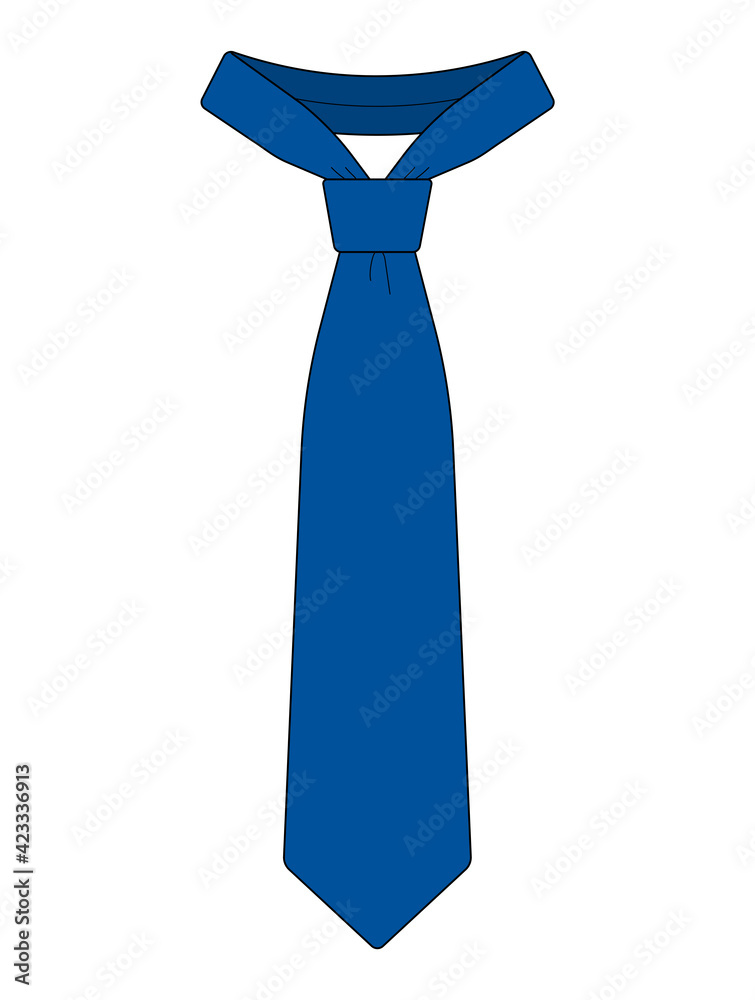 Men’s necktie template vector illustration Men’s necktie template vector illustration